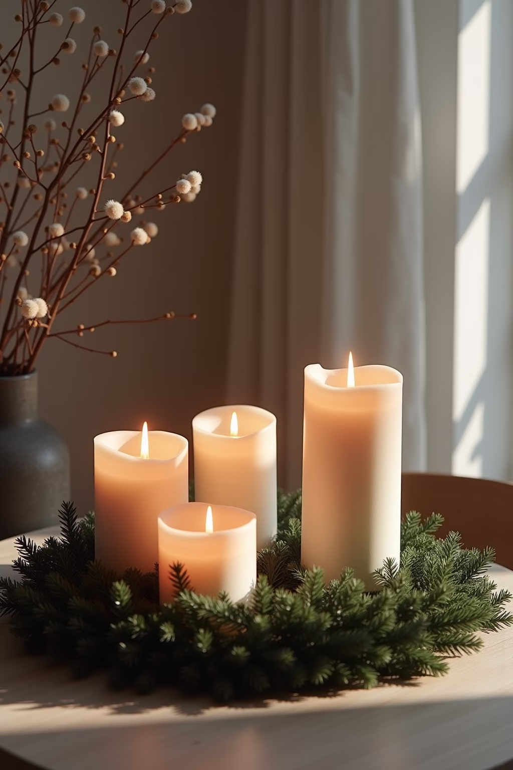 adventkranz ideen modern outline 1