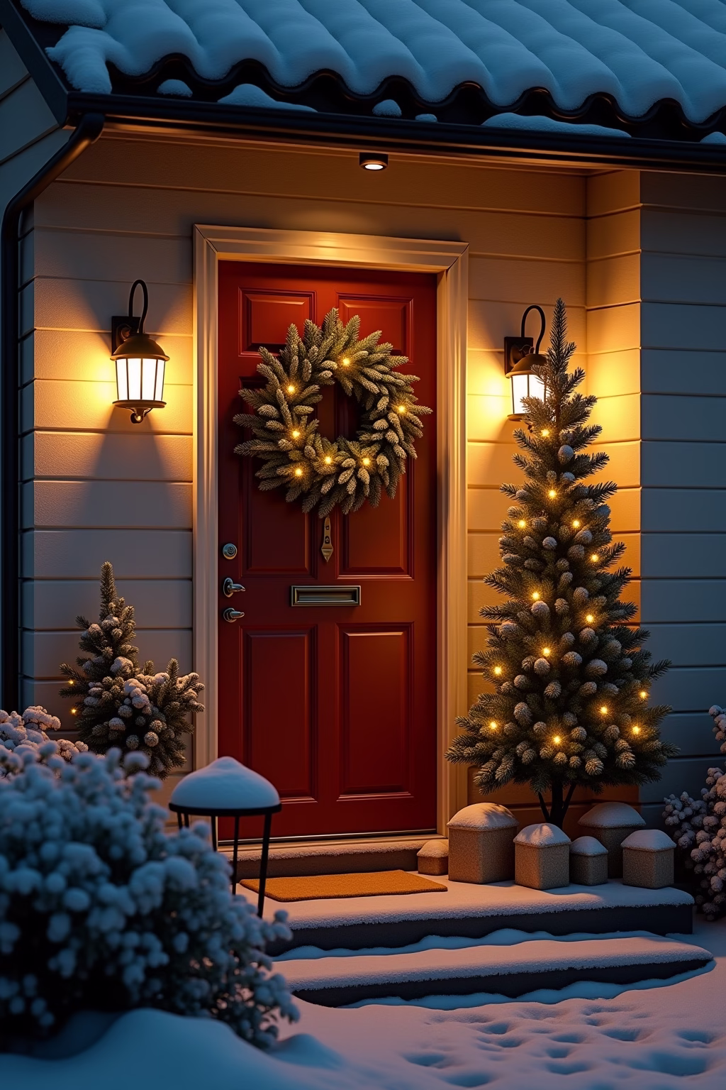 adventsdeko draussen eingang outline 1 1