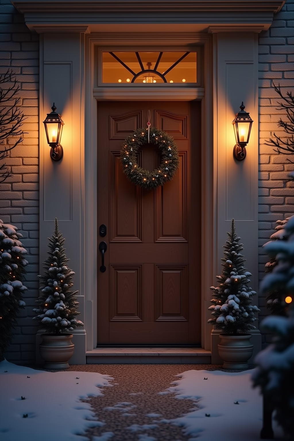 adventsdeko draussen eingang outline 4