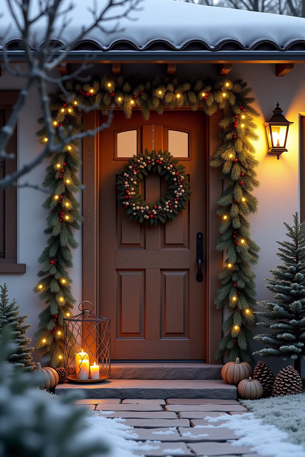 adventsdeko draussen eingang outline 6 1