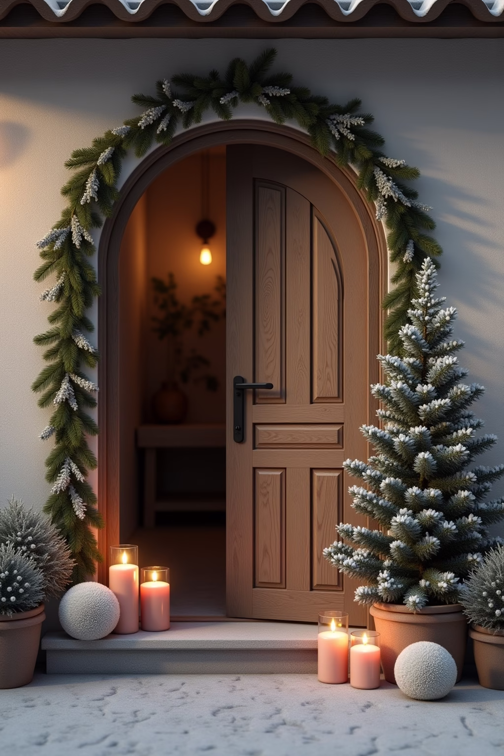 adventsdeko draussen eingang outline 8 1