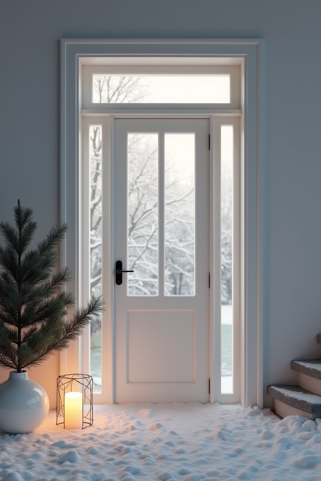 adventsdeko draussen eingang outline 8