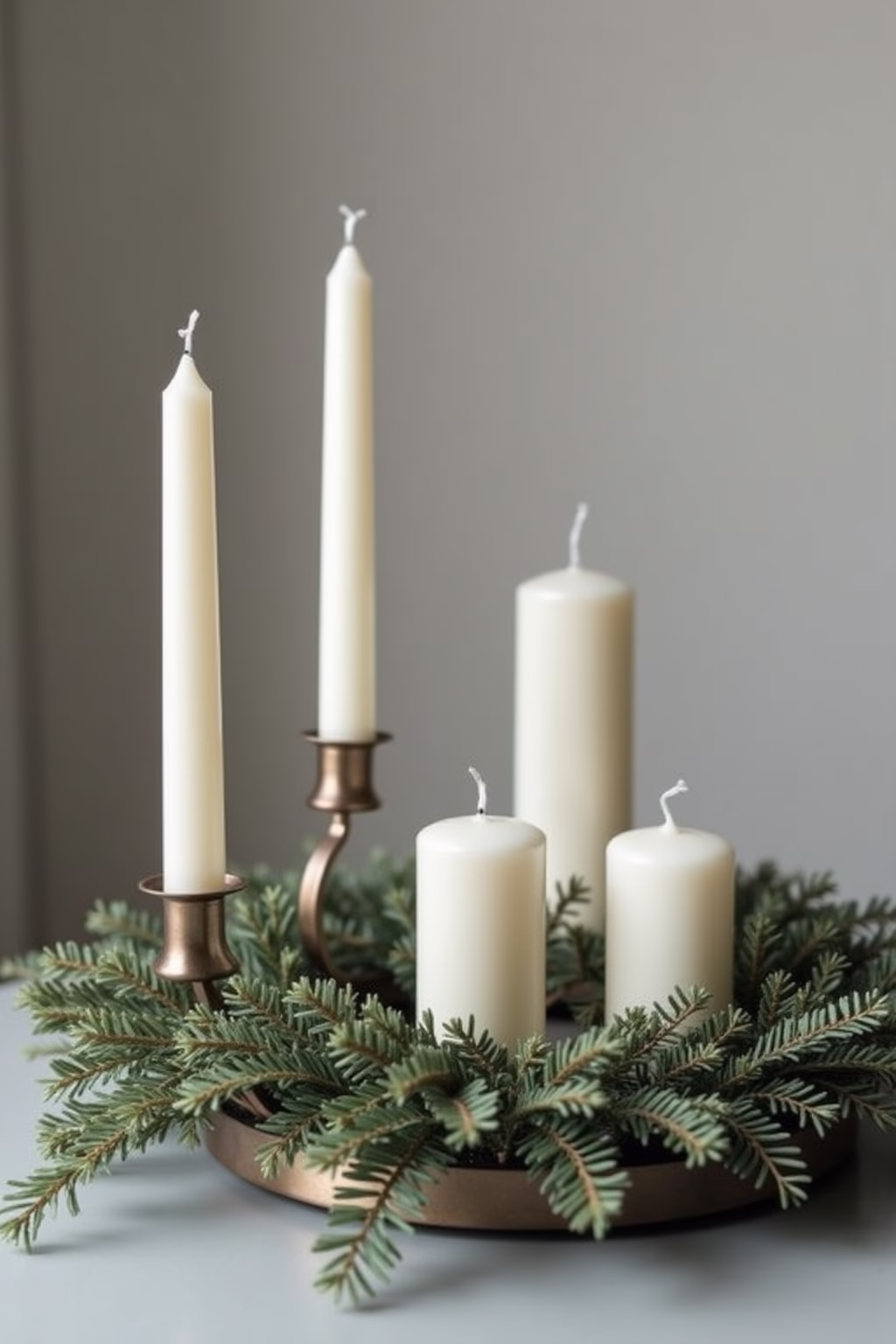 adventsgestecke ideen modern outline 2