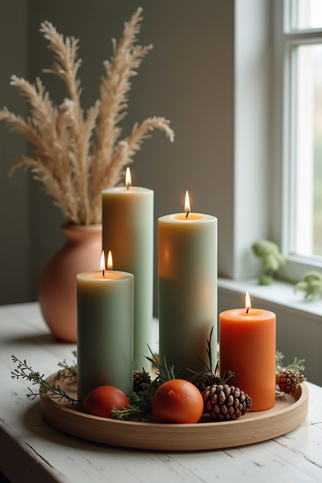 adventsgestecke ideen modern outline 3