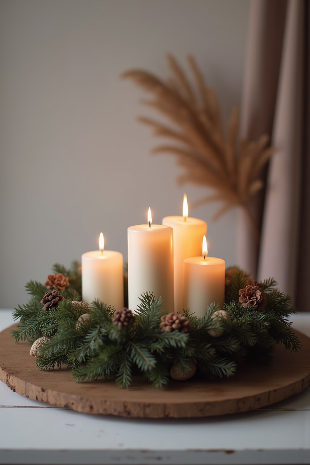 adventsgestecke ideen modern outline 4