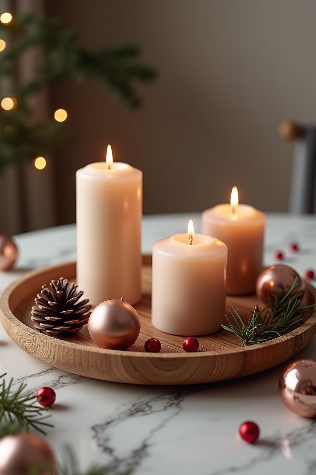 adventskranz modern tablett outline 2 1