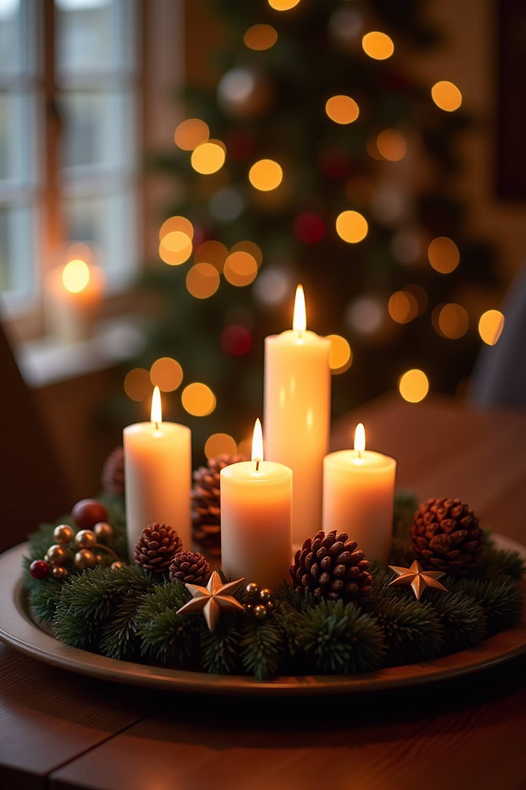 adventskranz modern tablett outline 6 1