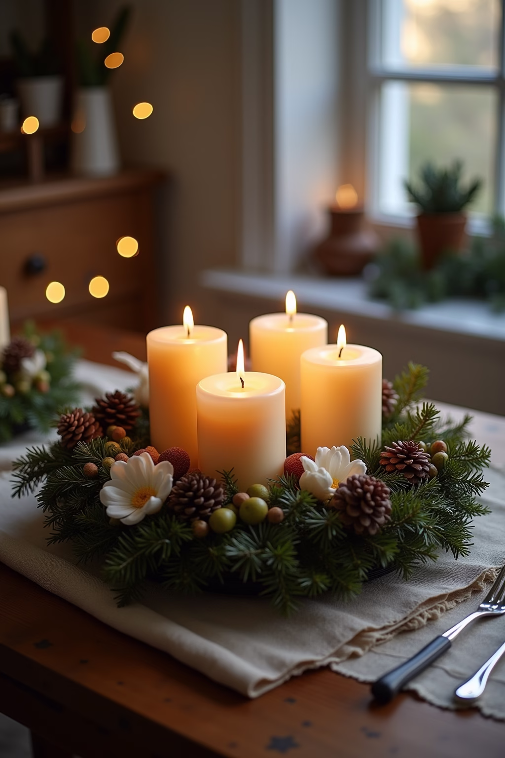 adventskranz modern tablett outline 8 1