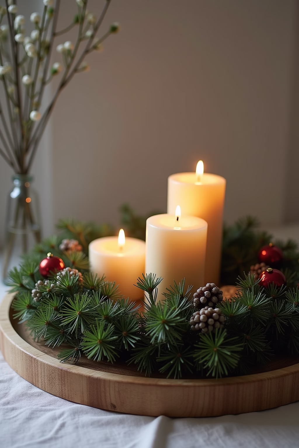 adventskranz modern tablett outline 8