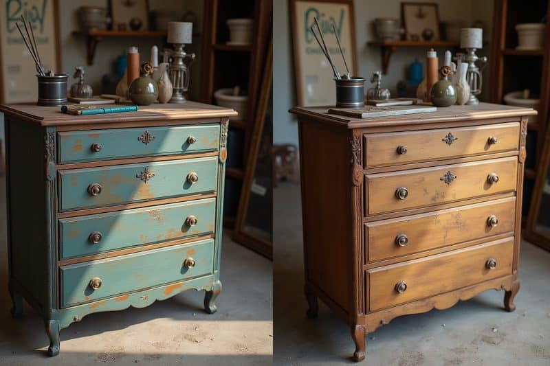 16 Alte Möbel streichen: Vorher Nachher