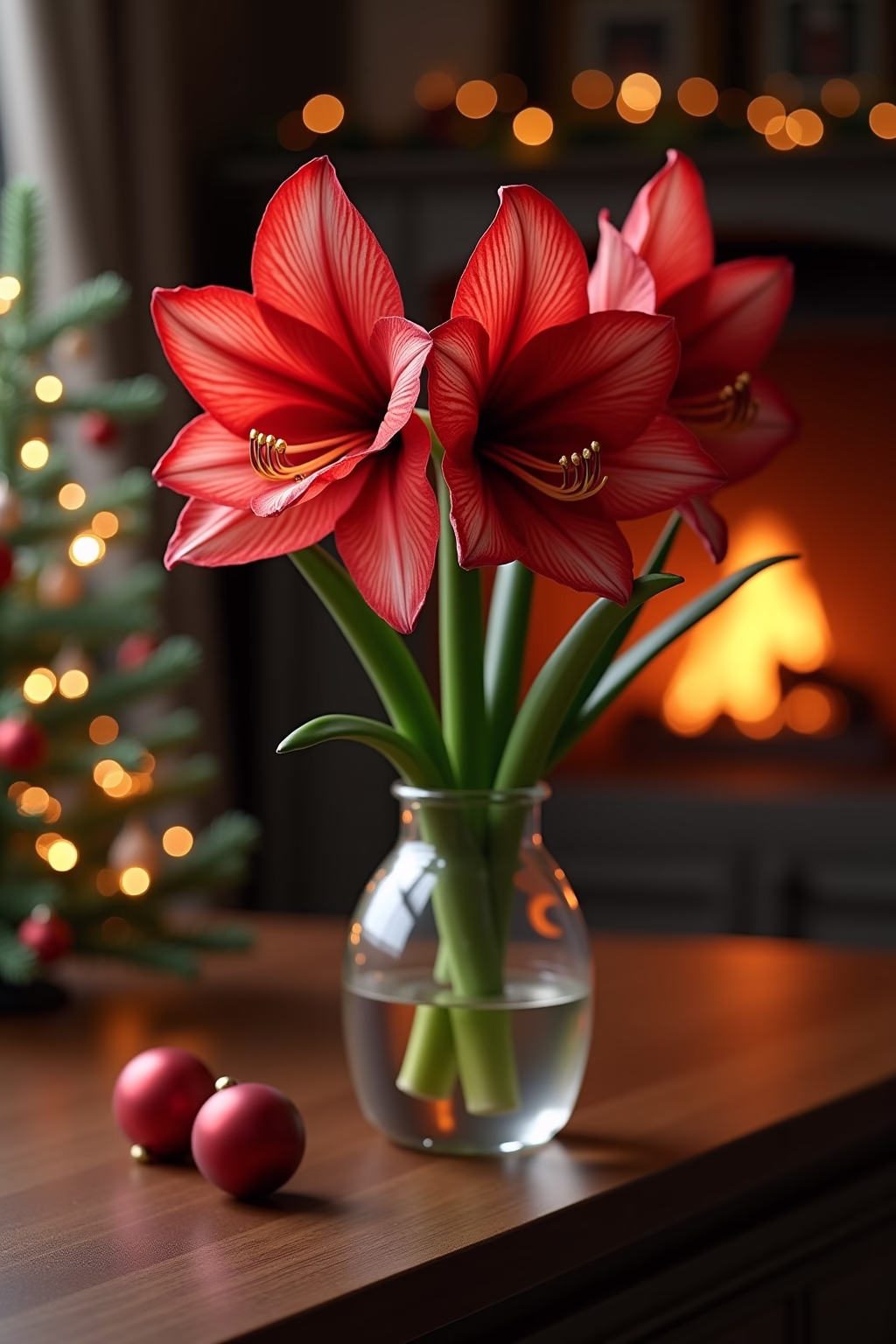 amarilis deko weihnachten outline 1