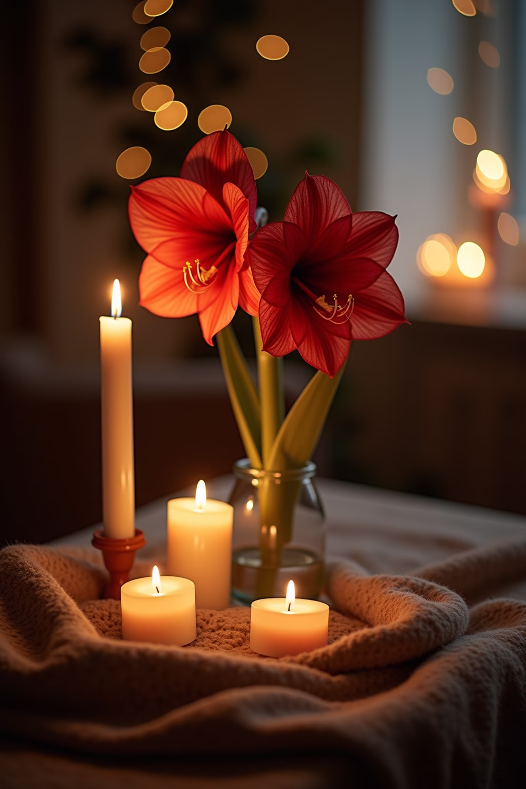 amarilis deko weihnachten outline 6