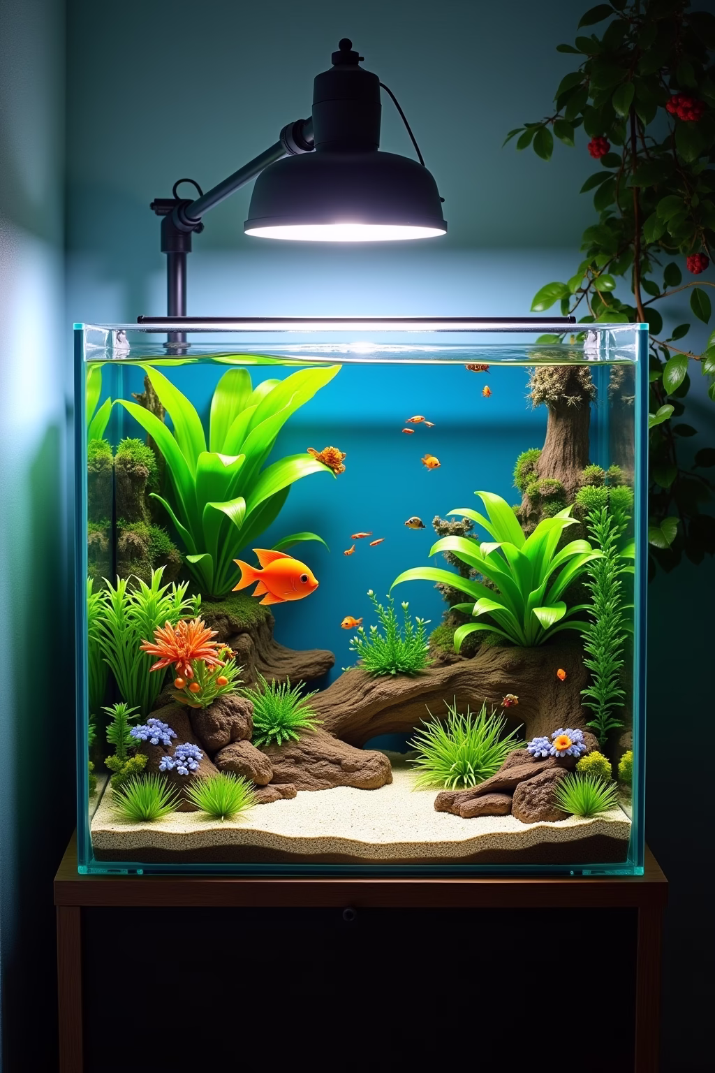 aquarium einrichten ideen outline 1