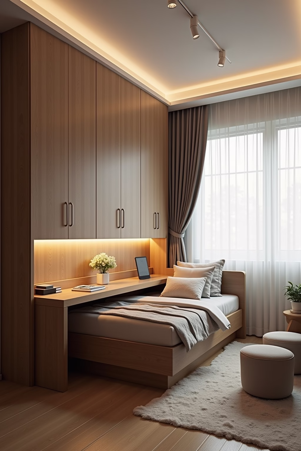 arbeitsplatz im schlafzimmer integrieren outline 3