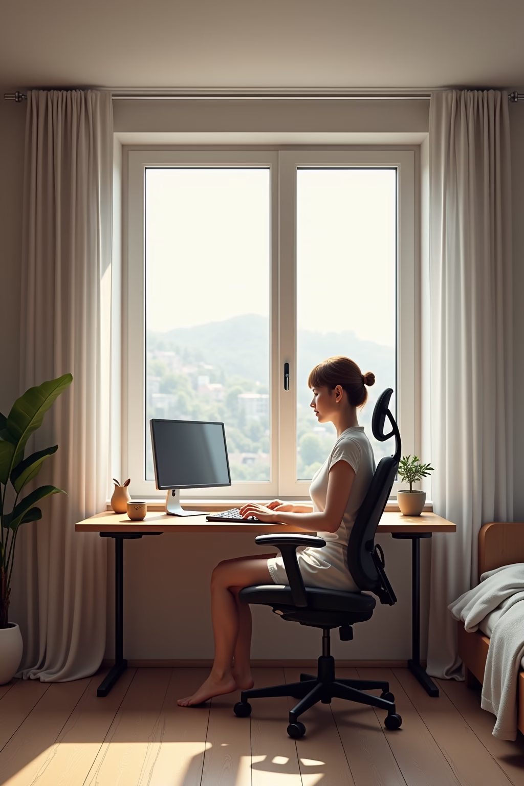 arbeitsplatz im schlafzimmer integrieren outline 8