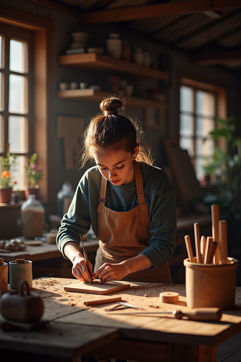 ausgefallene deko aus holz outline 4