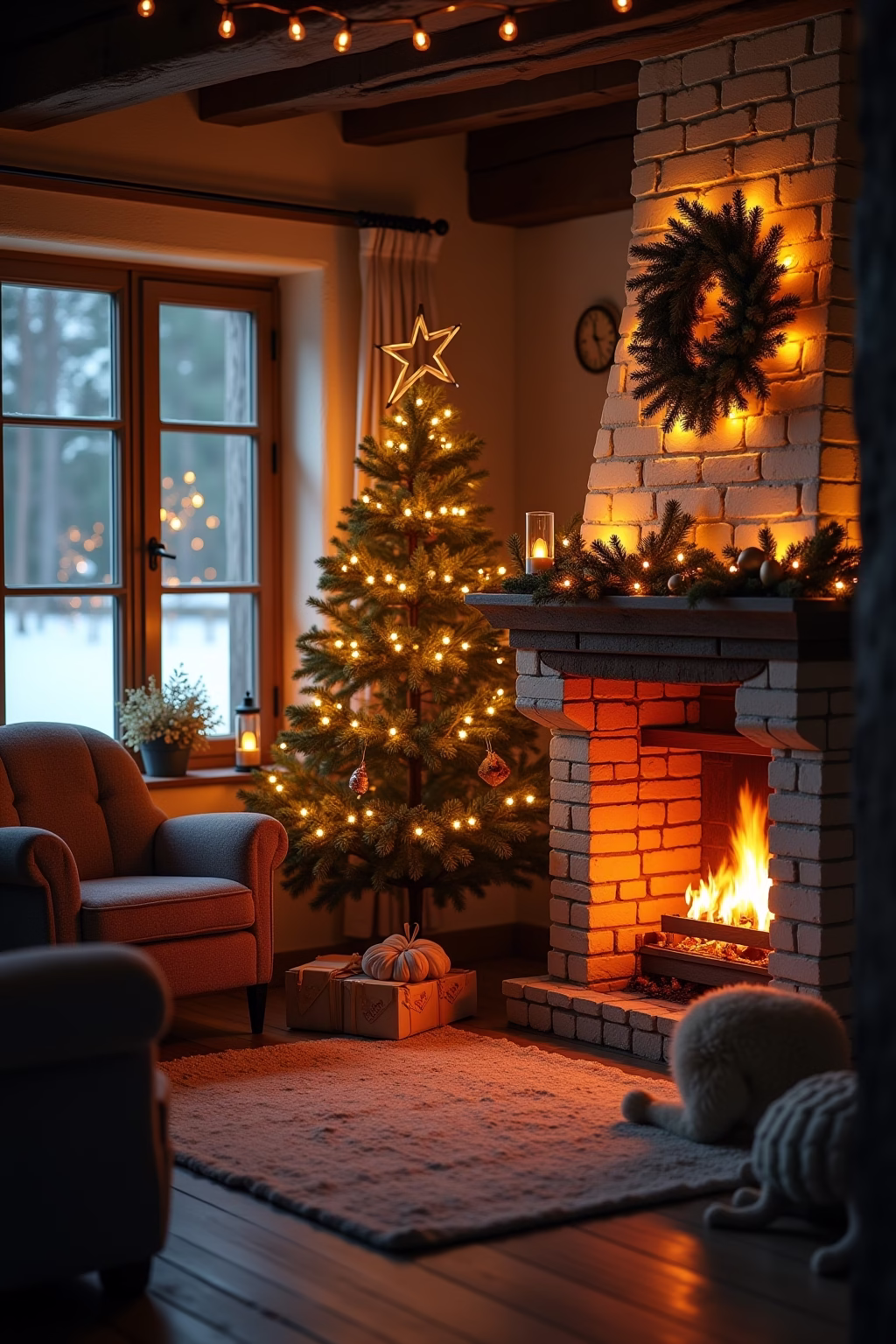 bauernhaus weihnachten outline 4 1