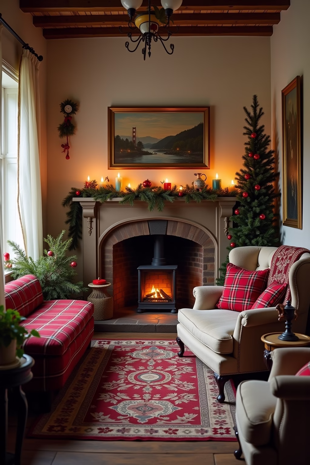 bauernhaus weihnachten outline 4