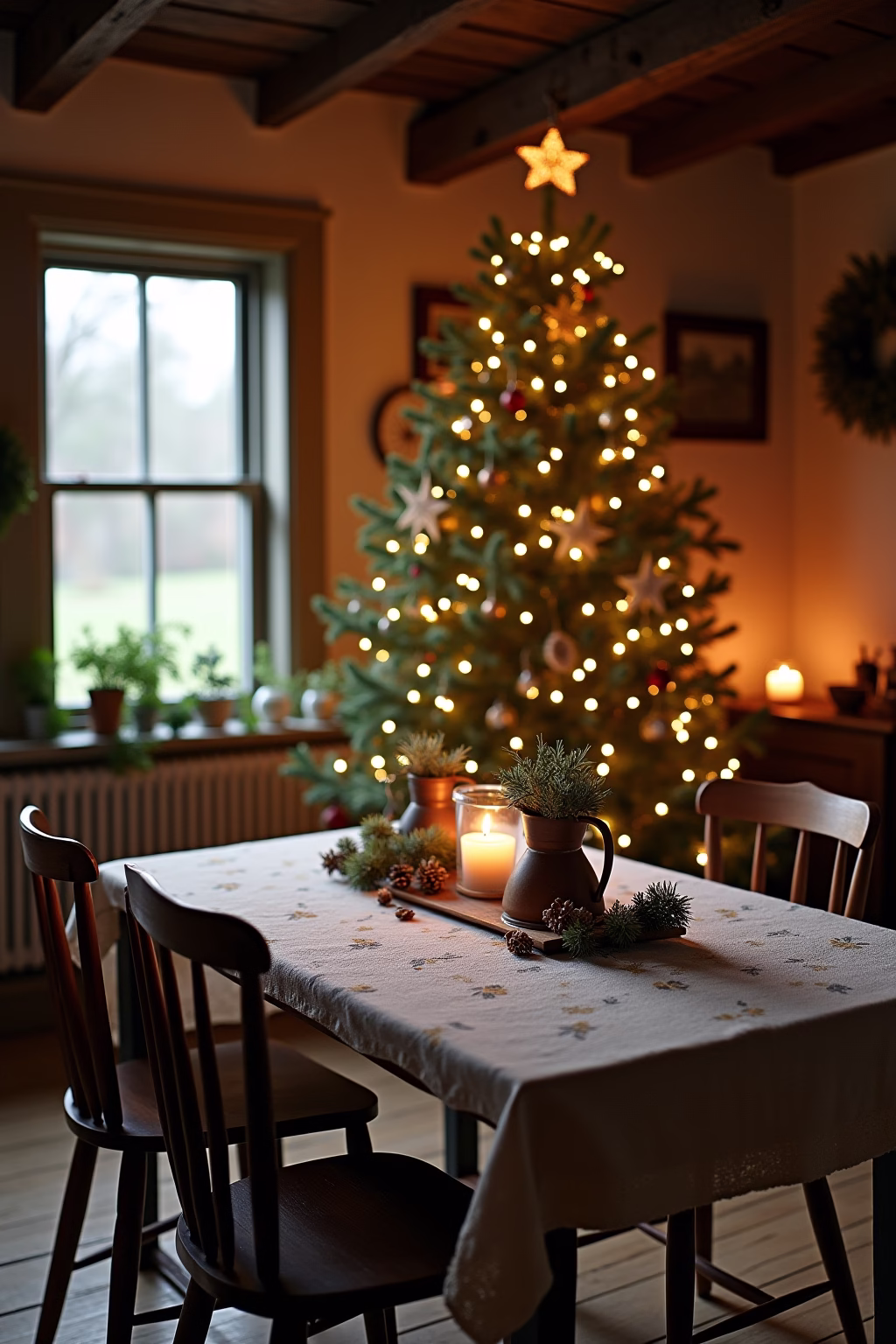 bauernhaus weihnachten outline 6