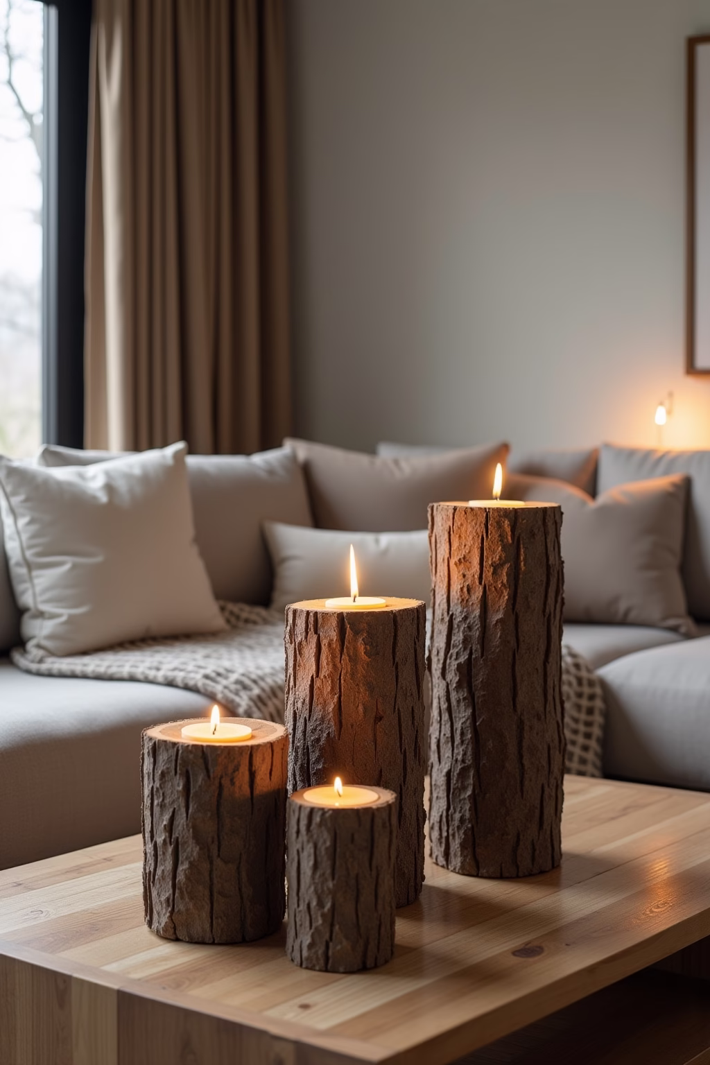 8 Baumstamm Deko Ideen für ein naturnahes Zuhause 15 baumstamm deko outline 3