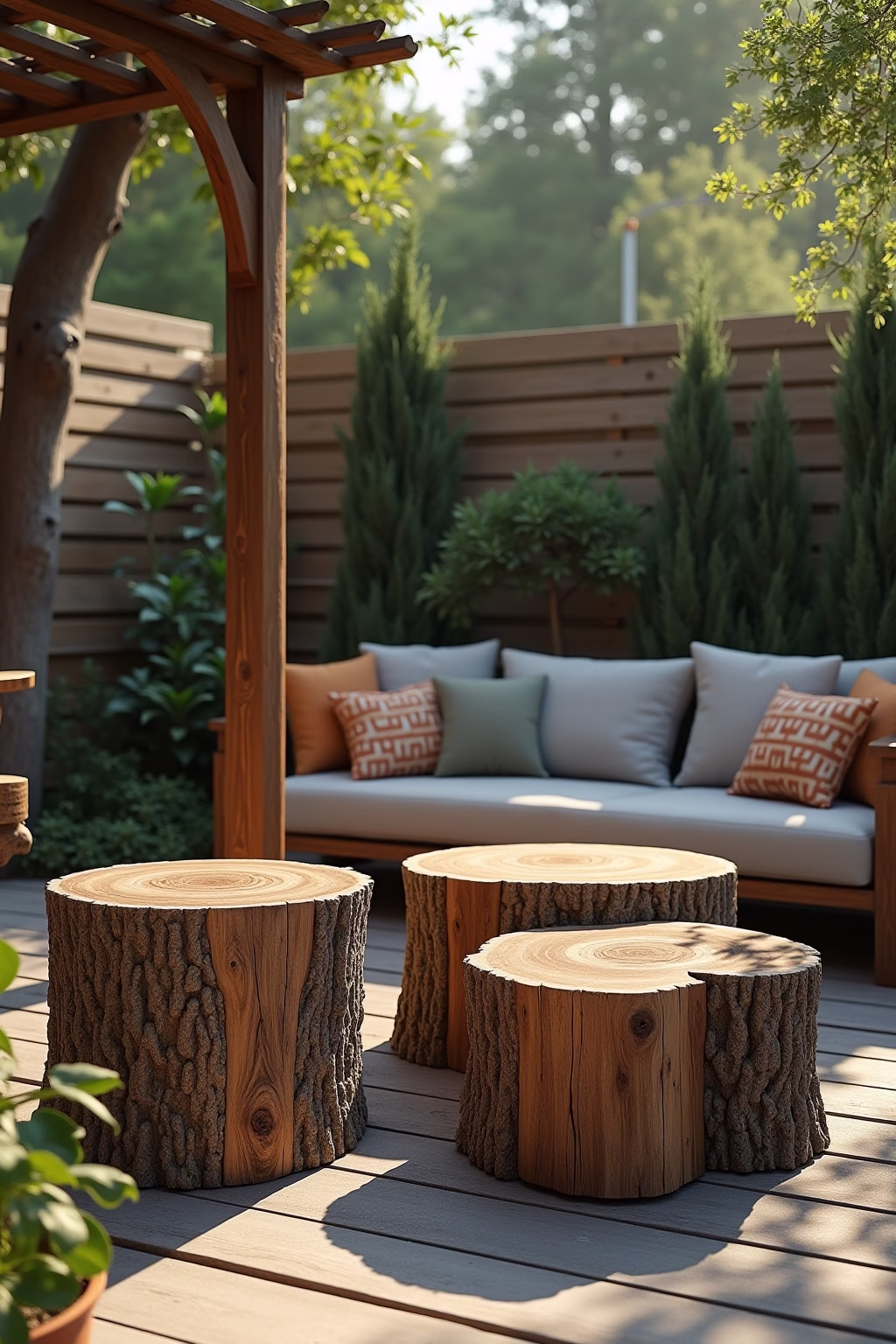 baumstamm deko outline 6