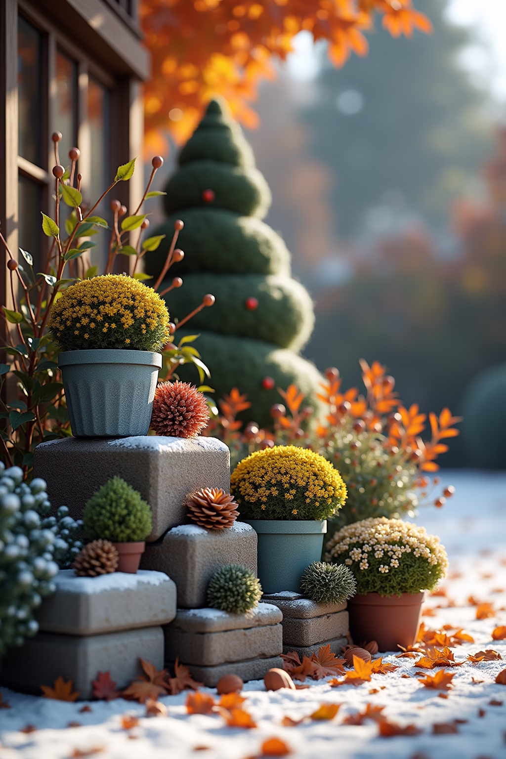 deko ideen pflanzsteine outline 3