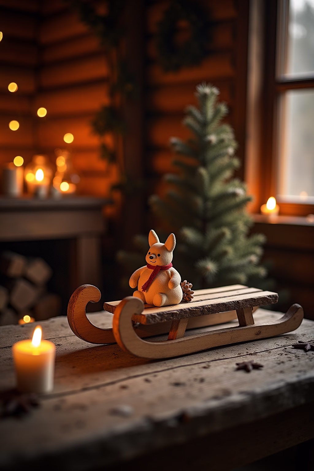 deko schlitten outline 4