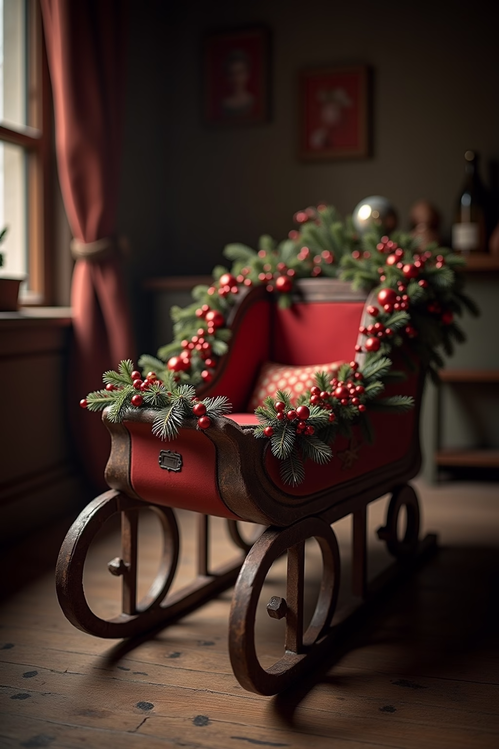 deko schlitten outline 7