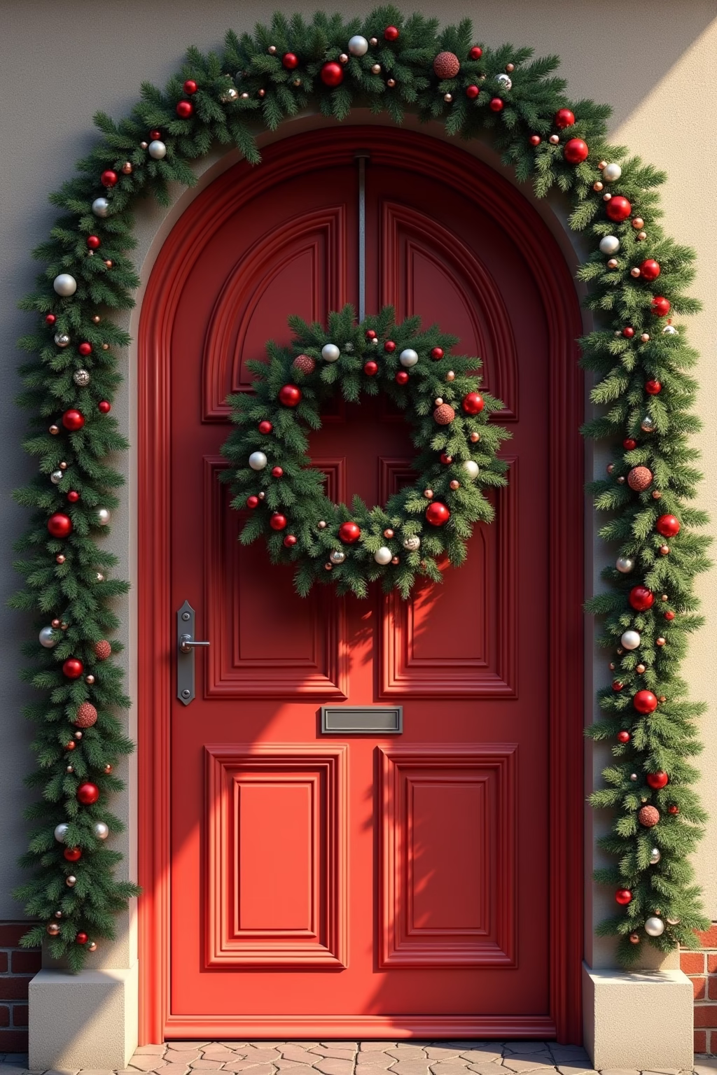 deko weihnachten tuerkranz outline 7 1