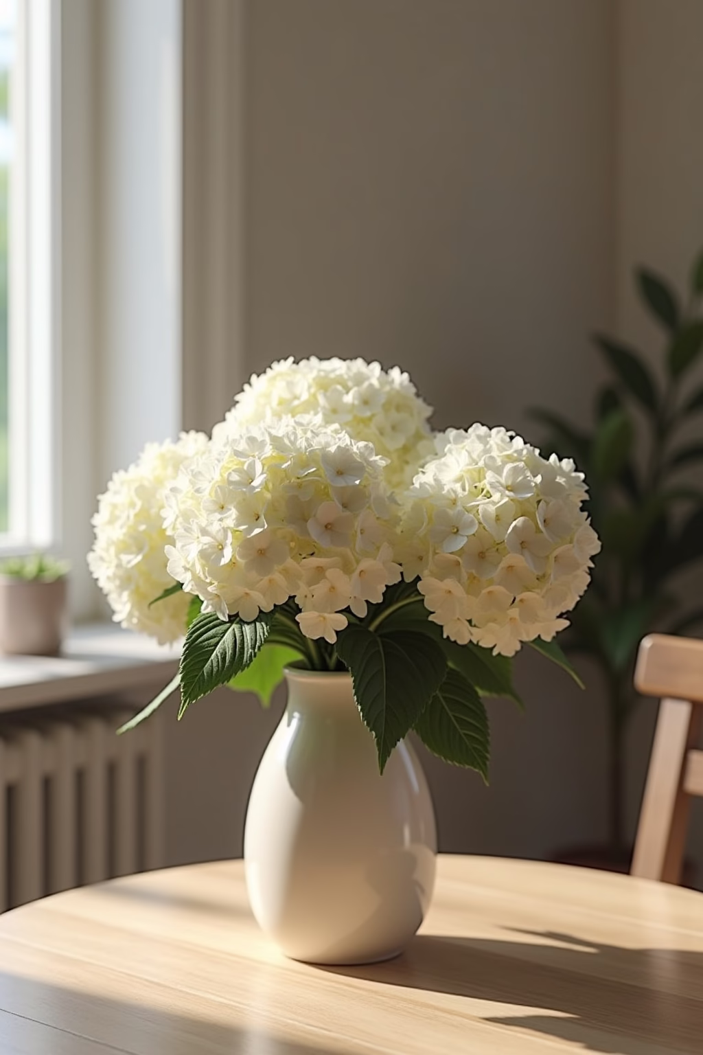 einfache deko mit hortensien outline 1