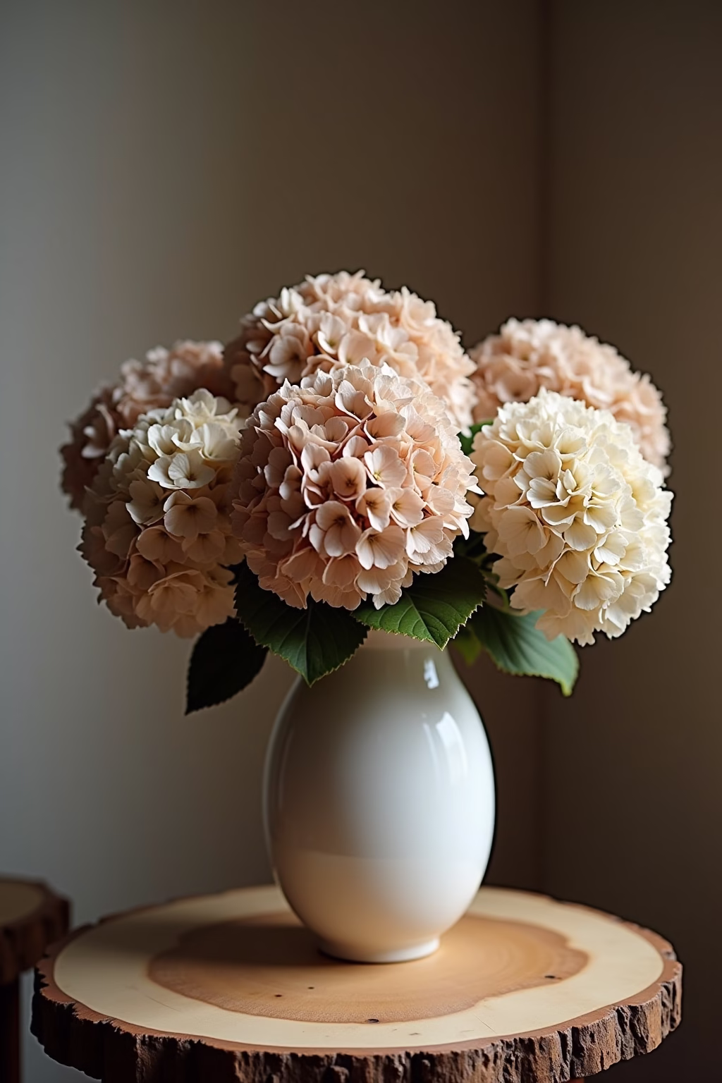 einfache deko mit hortensien outline 4