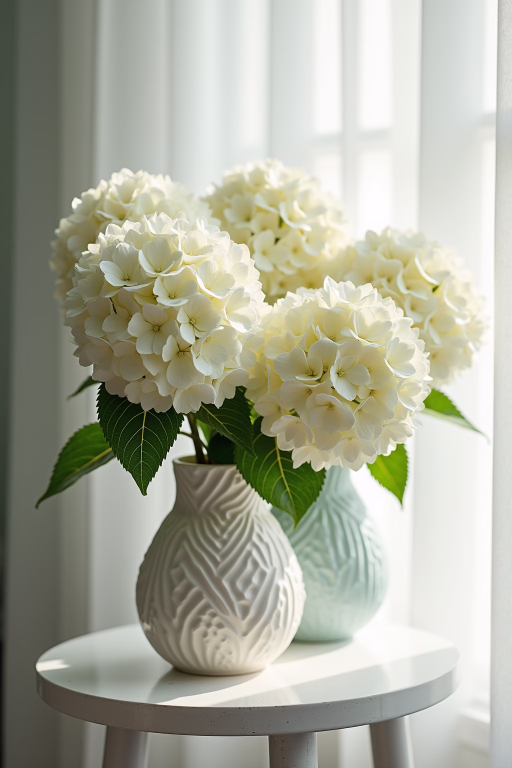 einfache deko mit hortensien outline 5