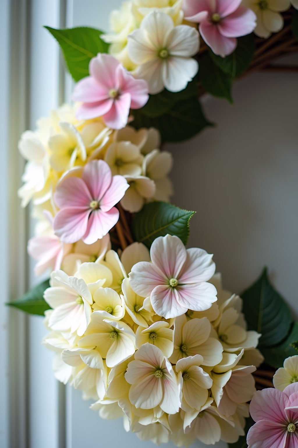 einfache deko mit hortensien outline 6