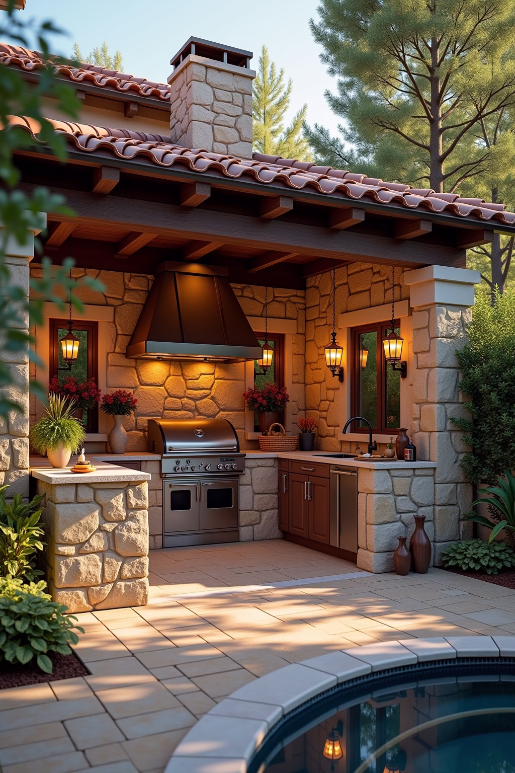 8 gemauerte Küche Ideen für ein rustikales Zuhause 15 gemauerte kueche outline 3