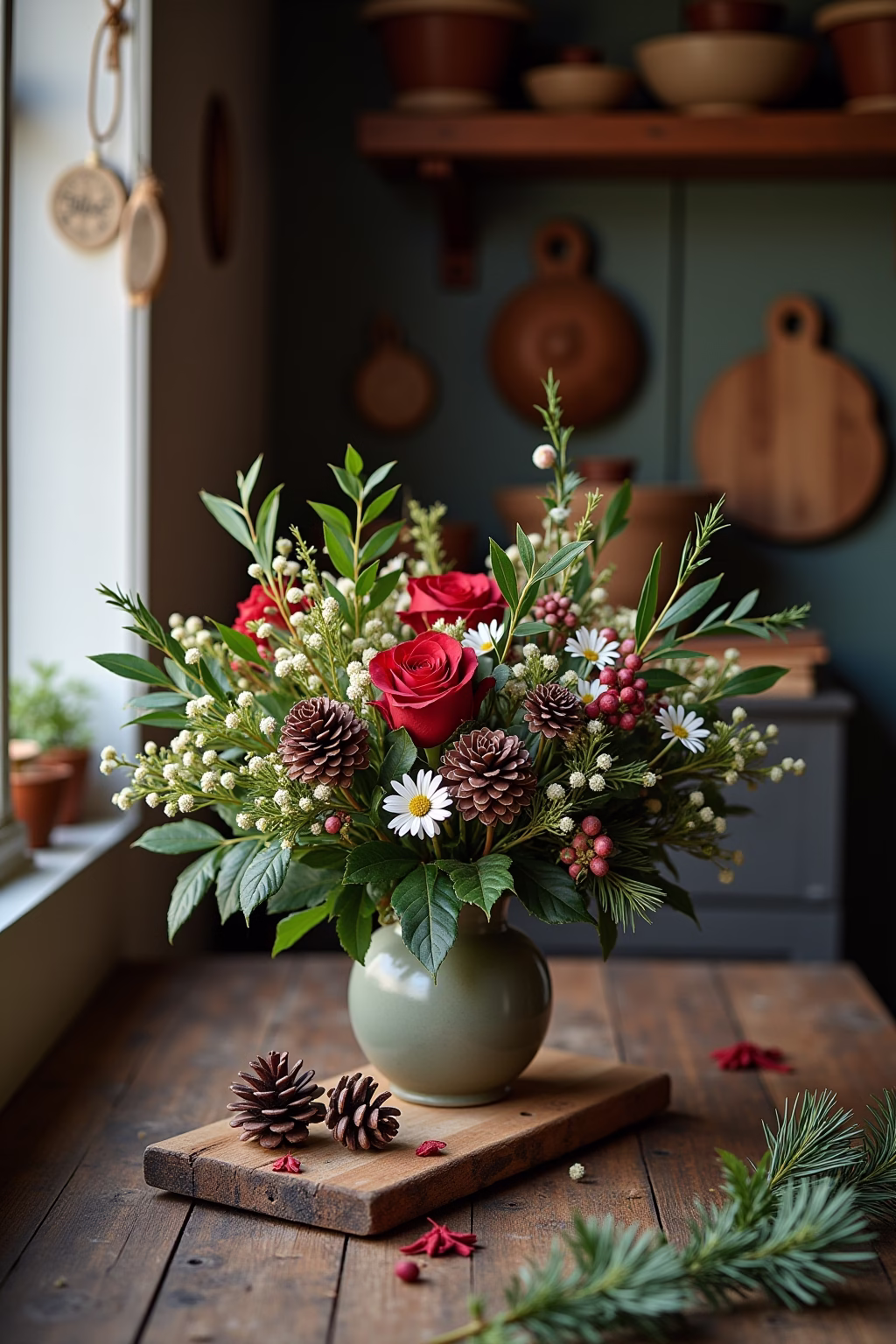 8 Gestecke Weihnachten - Festliche Deko für Ihr Zuhause 25 gestecke weihnachten outline 3 1