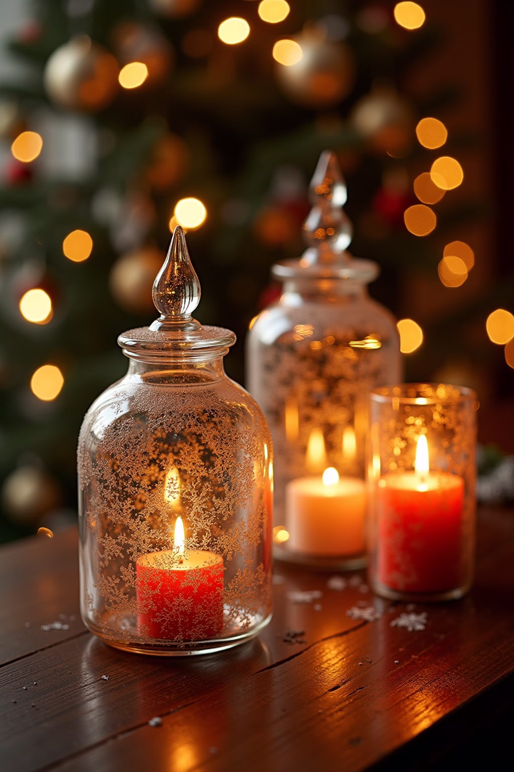 glasvasen dekorieren weihnachten outline 1