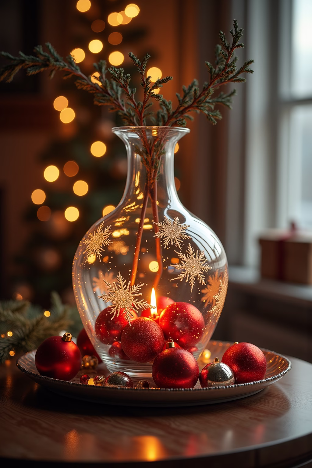 glasvasen dekorieren weihnachten outline 2