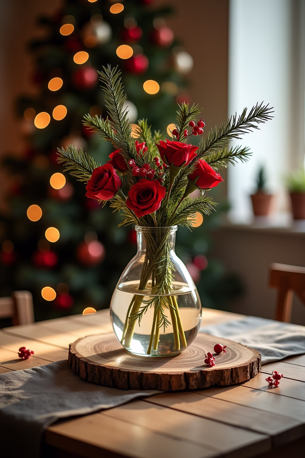 glasvasen dekorieren weihnachten outline 7