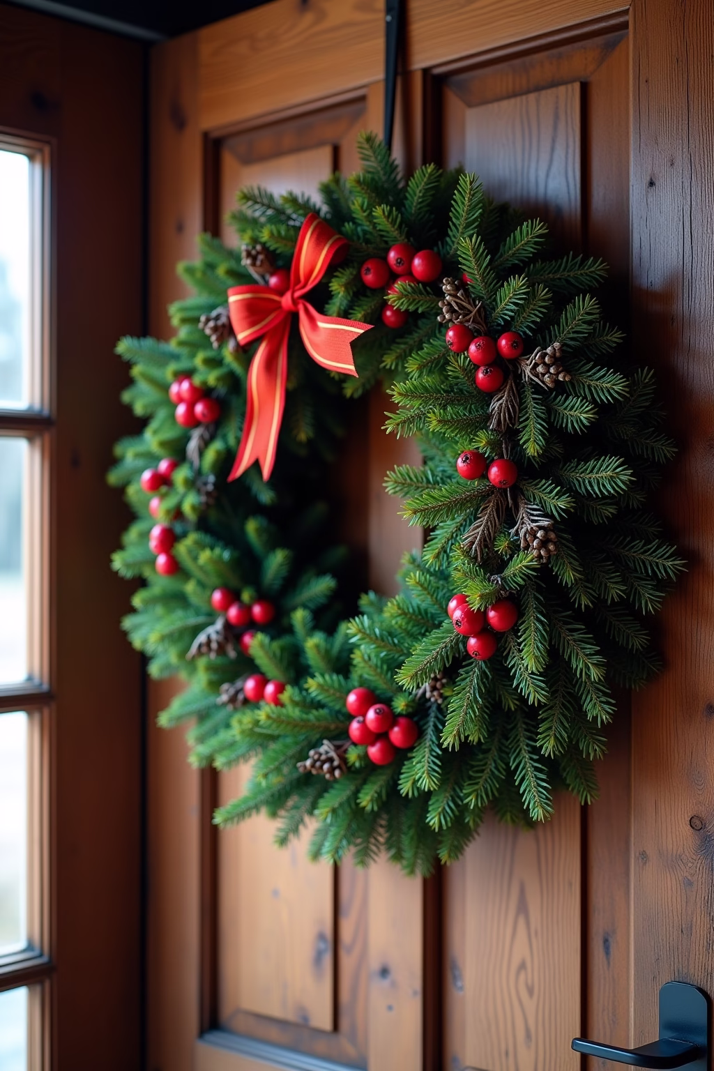 haustuer weihnachtsdekoration outline 3