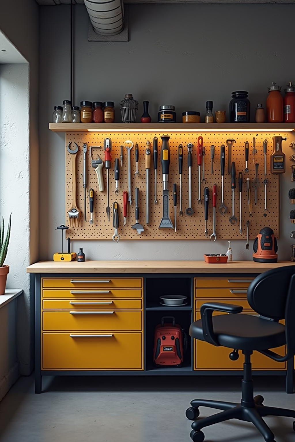 hobbywerkstatt werkstatt einrichten ideen outline 4