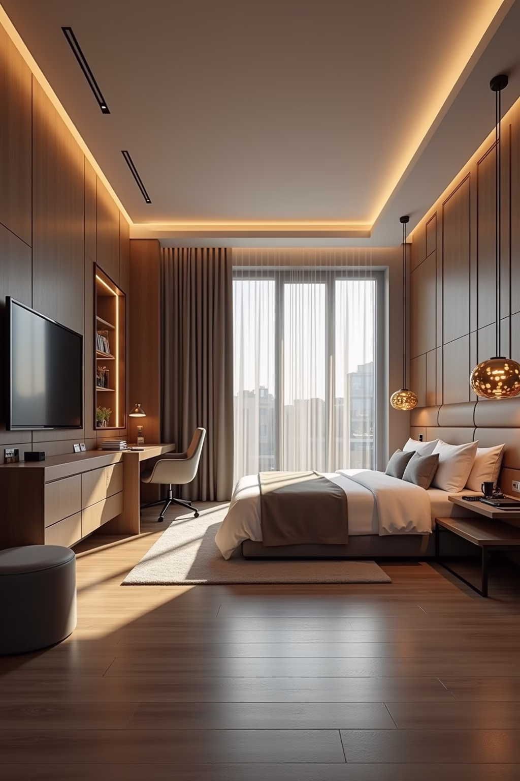 hotelzimmer einrichten ideen outline 1