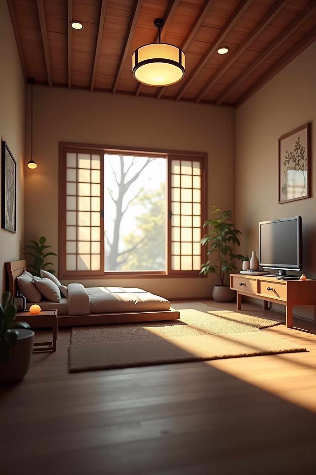 japanisches schlafzimmer outline 7