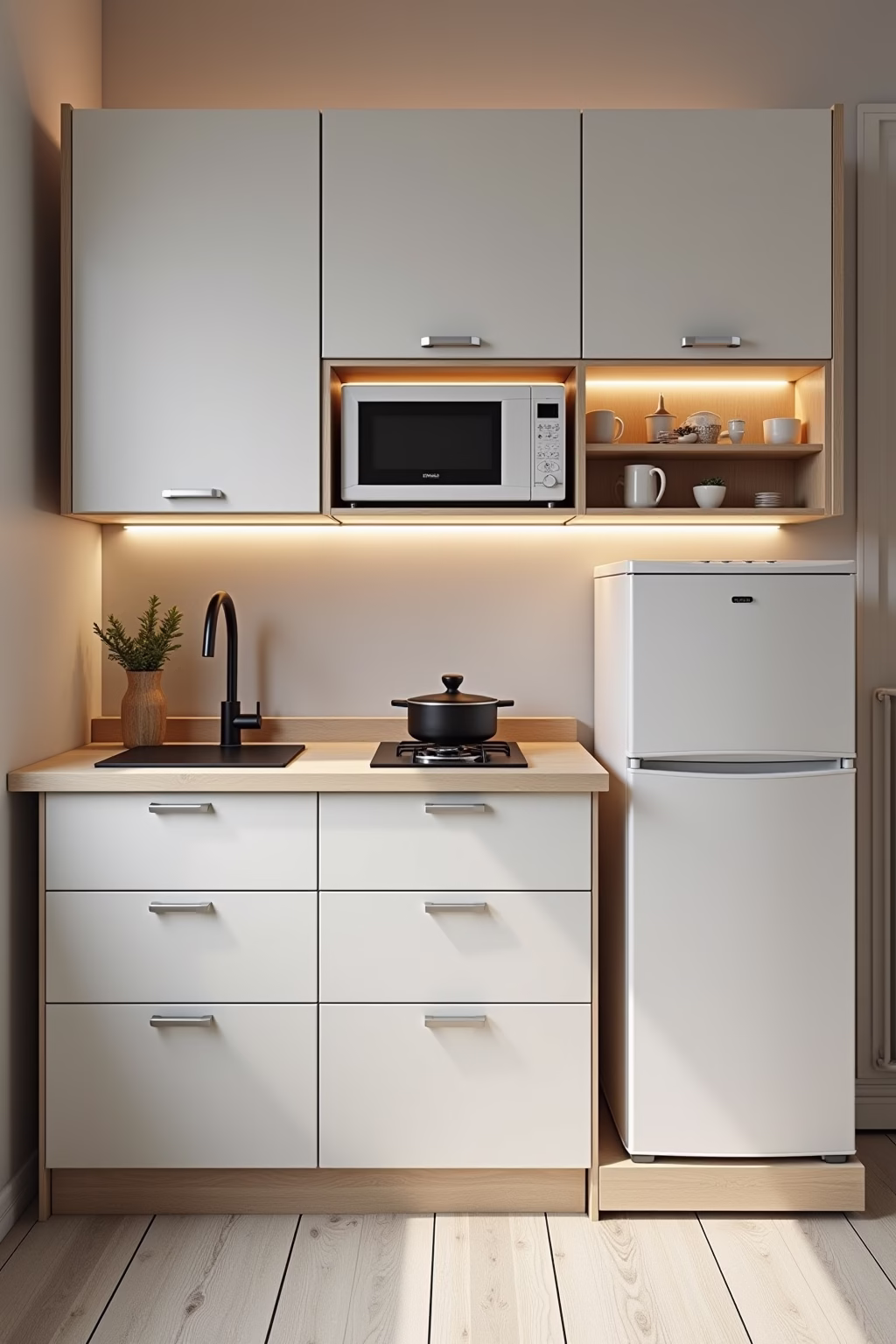 8 Kleine Küche Einrichten Ideen für mehr Stauraum 15 kleine kueche einrichten ideen outline 3