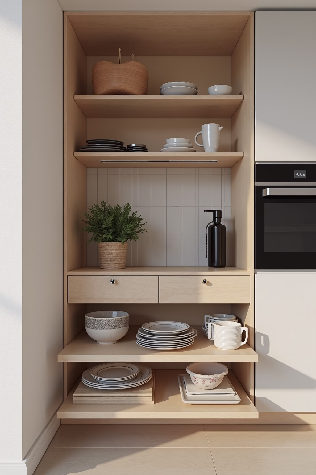 kleine kuechen einrichten outline 4