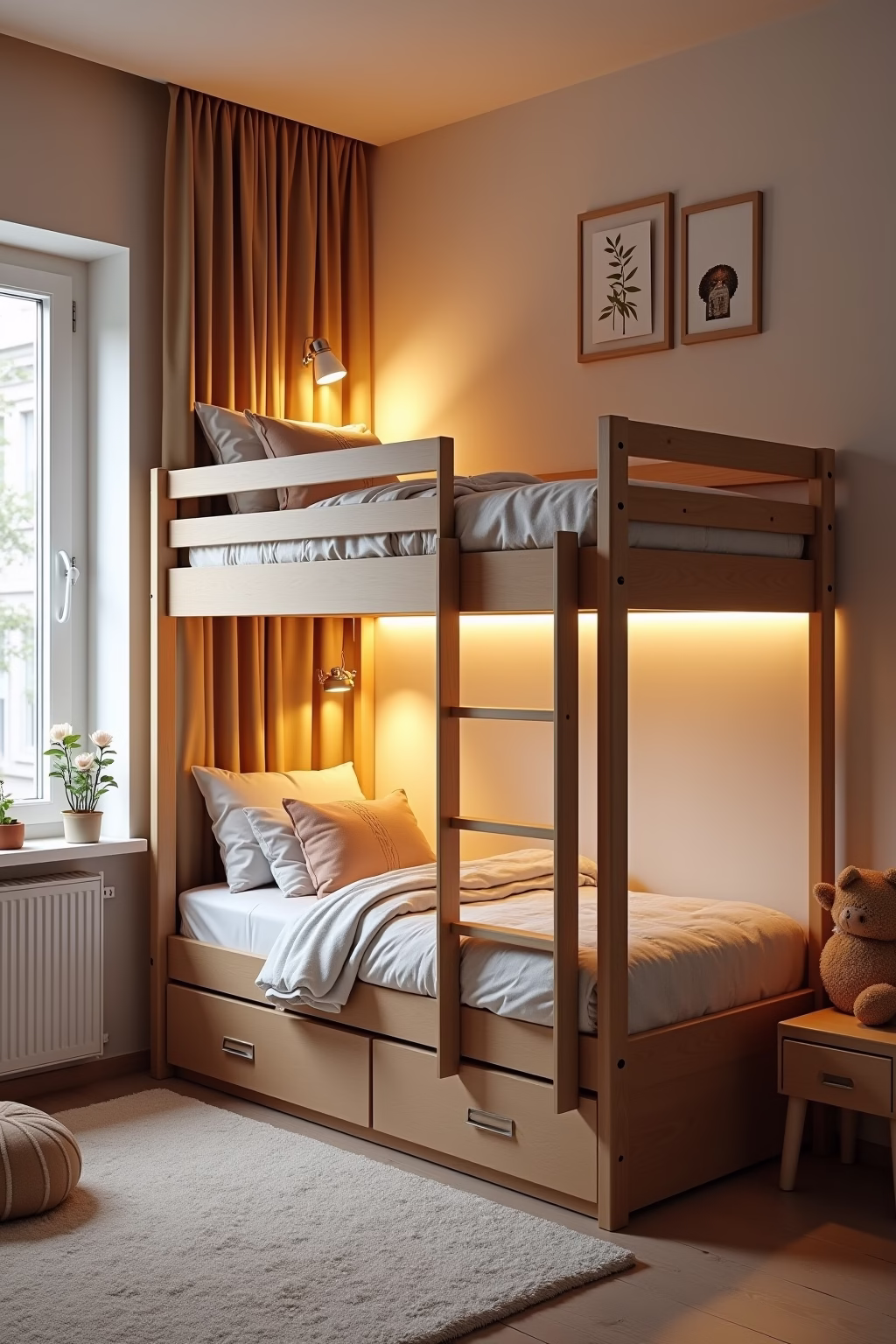 kleines kinderzimmer fuer 2 kinder einrichten outline 1