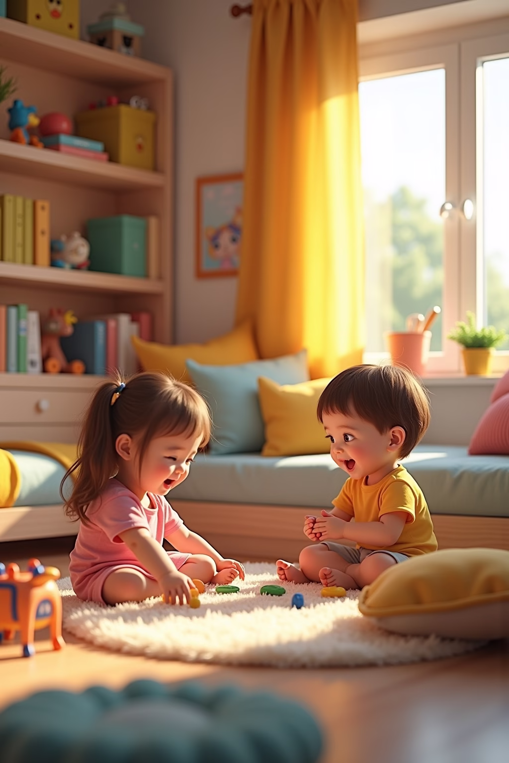 kleines kinderzimmer fuer 2 kinder einrichten outline 3