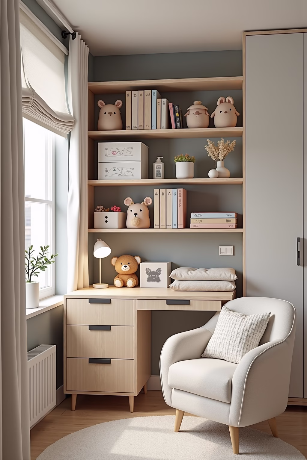 kleines kinderzimmer fuer 2 kinder einrichten outline 5