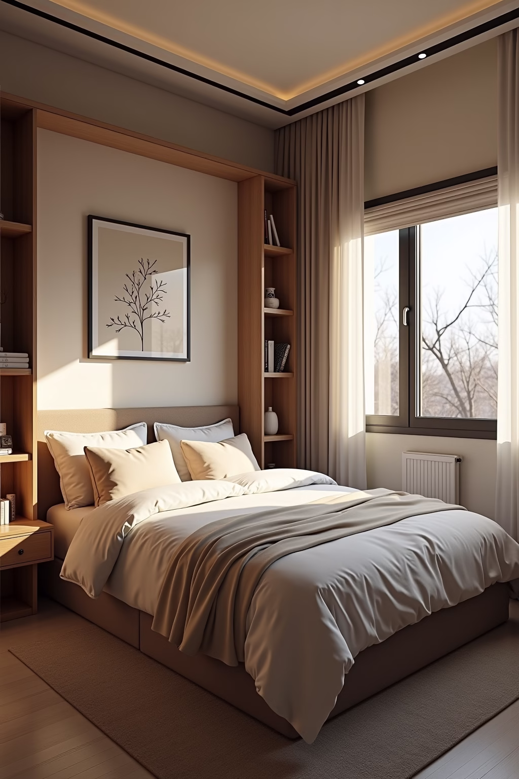 kleines schlafzimmer einrichten outline 6