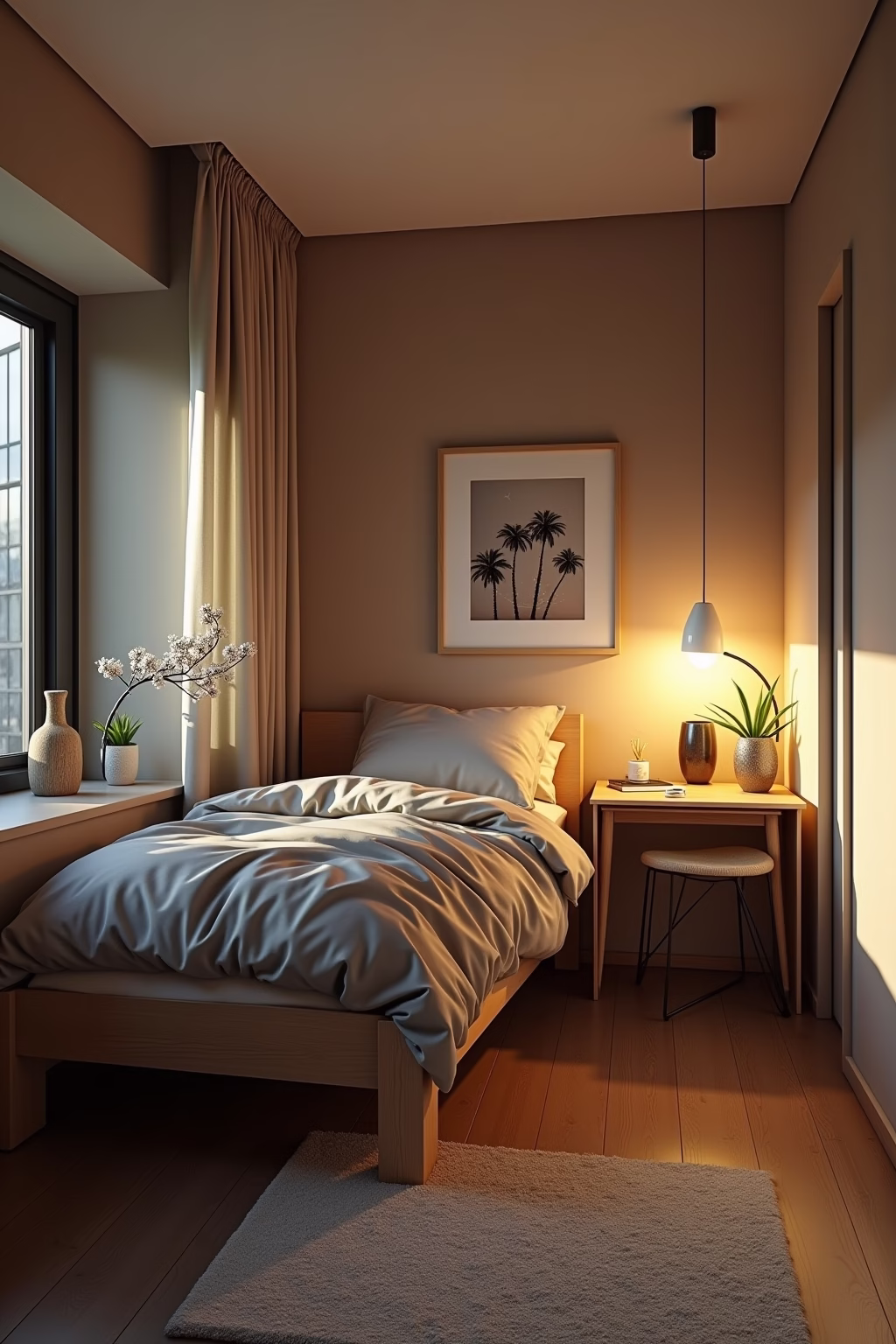 kleines schlafzimmer mit buero einrichten outline 1