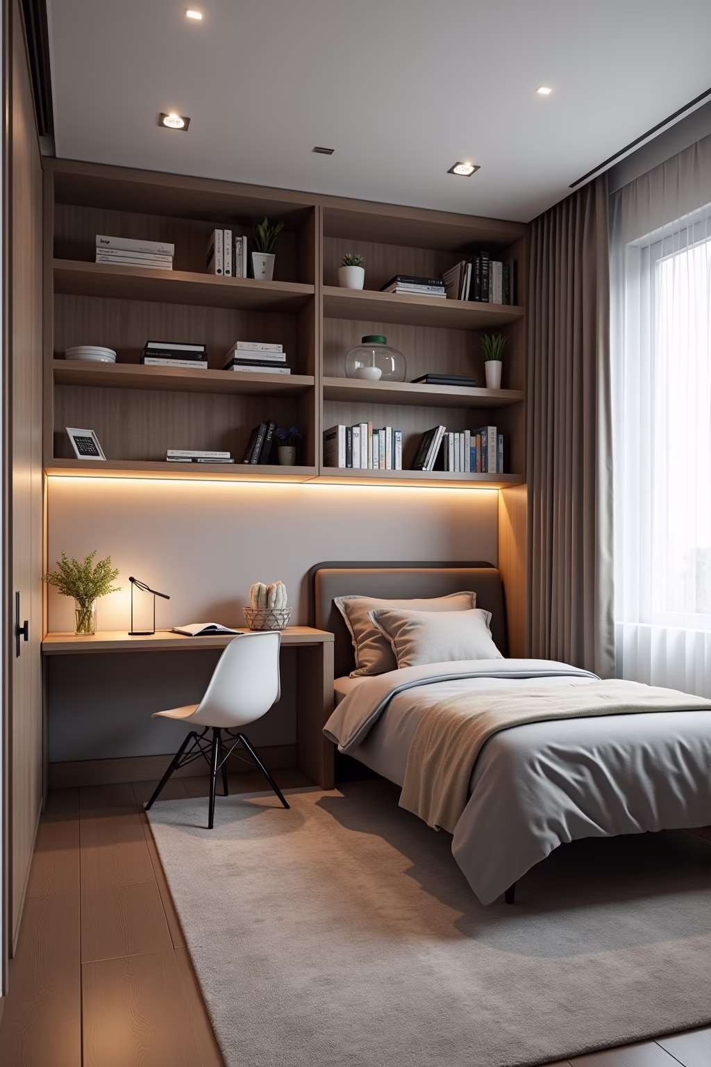 kleines schlafzimmer mit buero einrichten outline 6 1